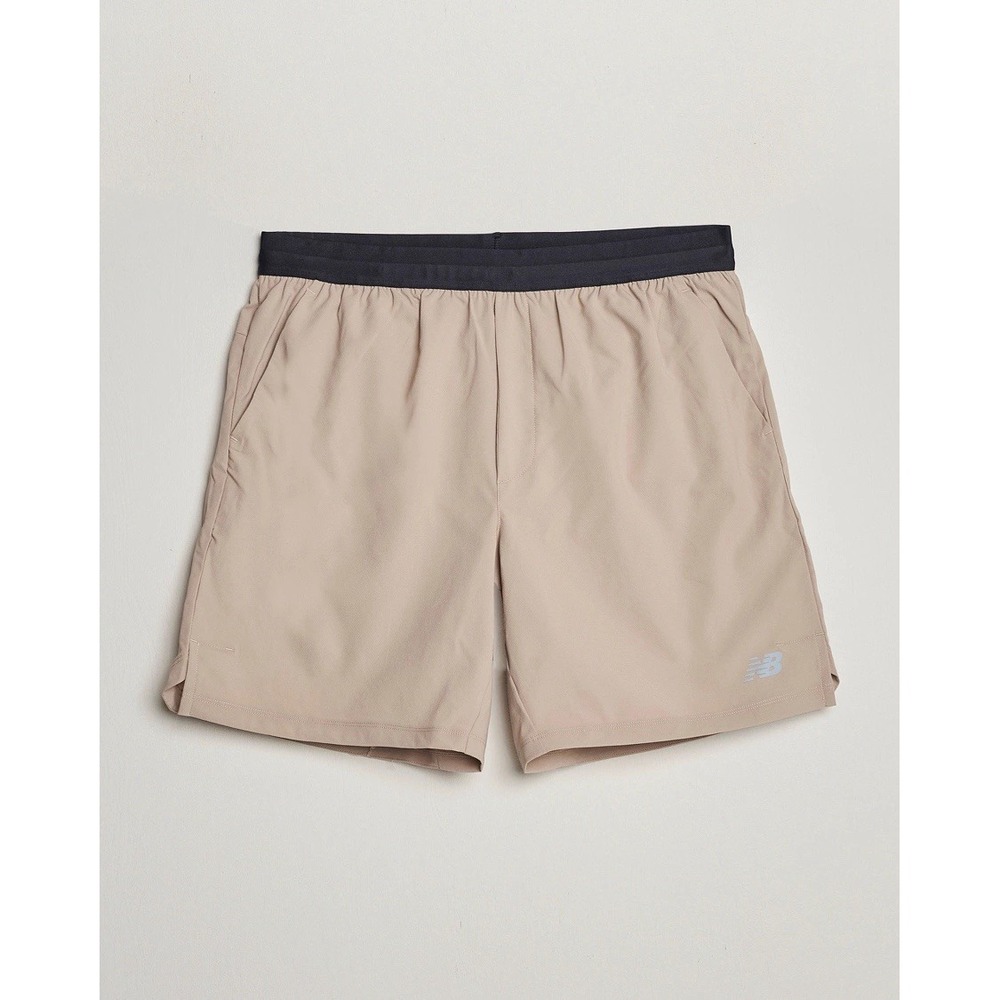 NEW BALANCE RUNNING Seamless Shorts 7" Lined Stoneware NWT SIZE M